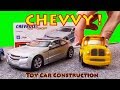 ELECTRIC CHEVVY! - Unboxing and Building cars with Bussy and Speedy - Toy car construction