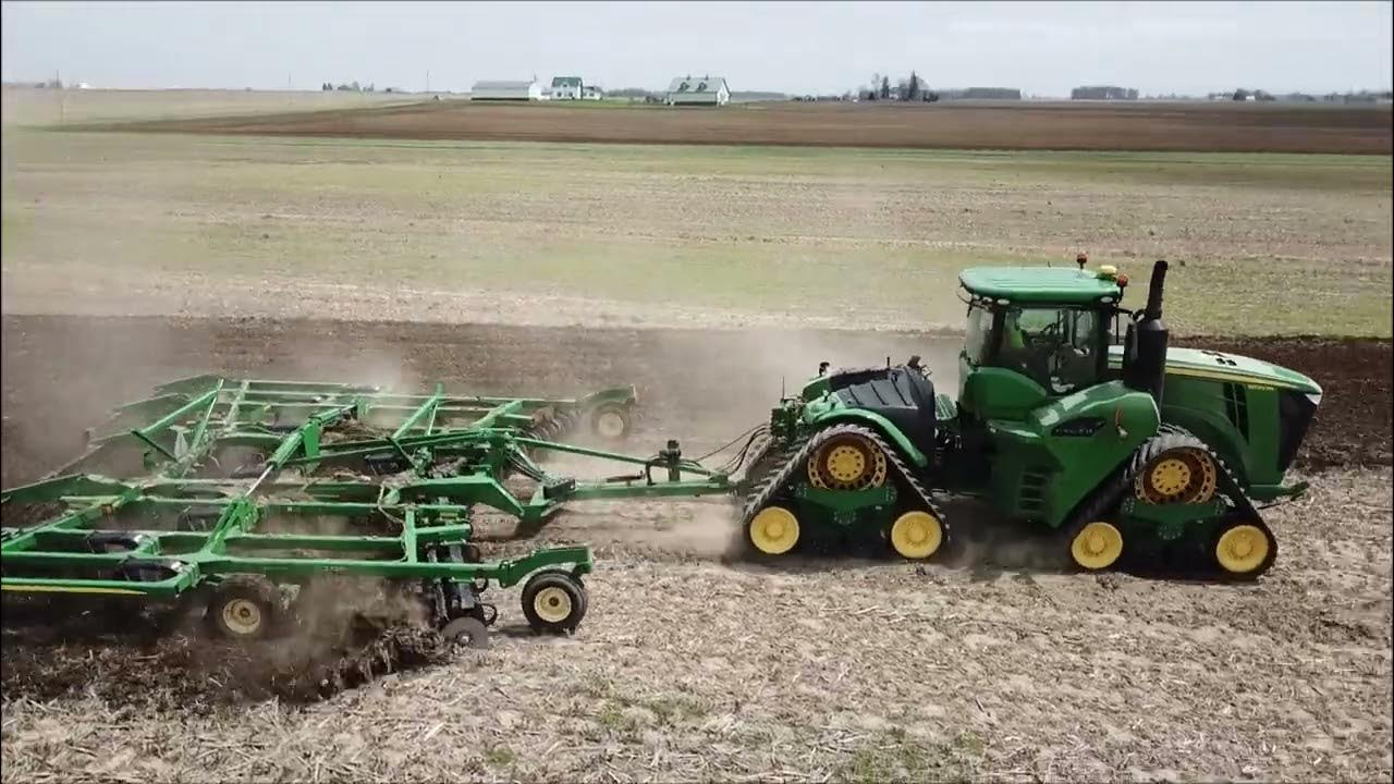 MYERS FARMS BROWNSVILLE, IN WORKING GROUND WITH JOHN DEERE 9620RX AND