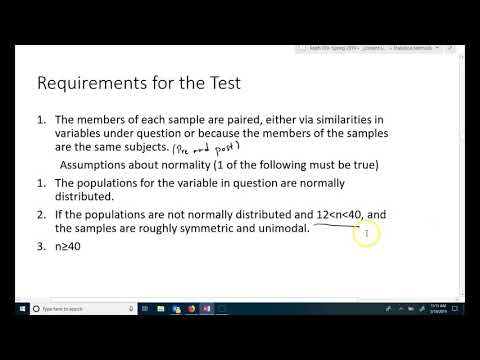 Matched Pairs Lecture- Math 319