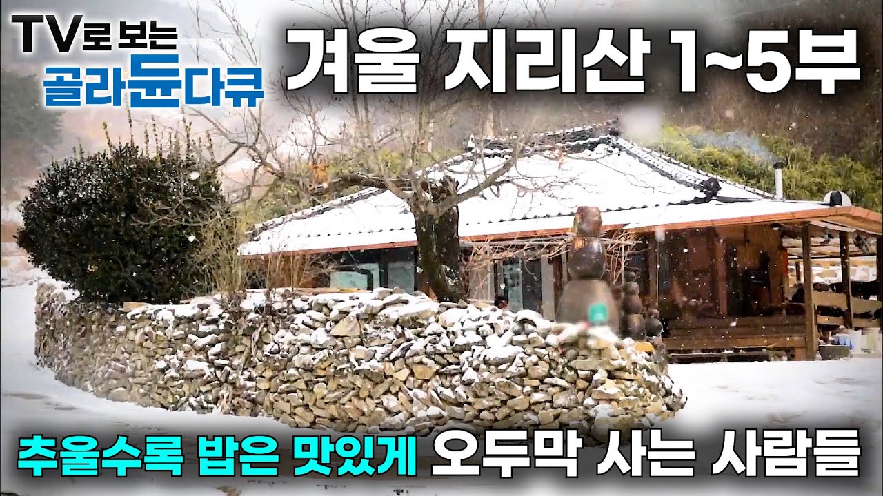 지리산 깊은 산골 아무 오두막이나 찾아가 뭐 드시나 여쭤봤더니..｜겨울 두메산골 따뜻한 밥 한 끼｜한국기행｜#골라듄다큐