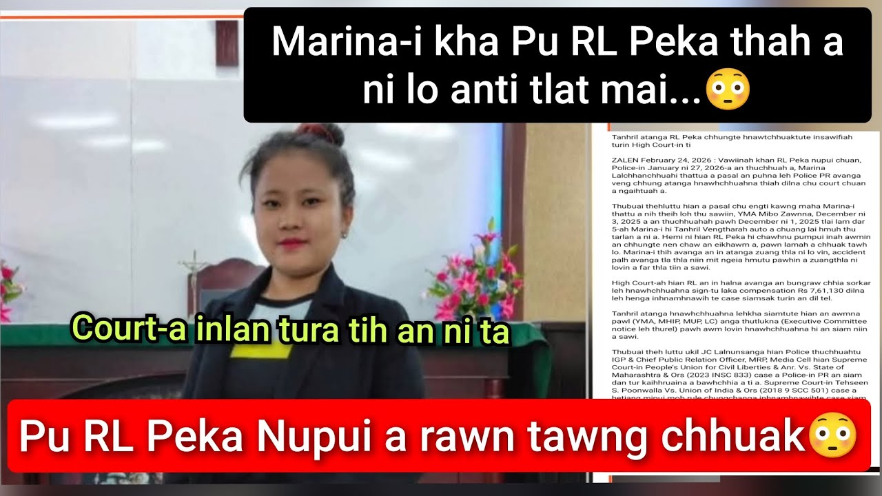 Marina-i thihna thu thar a awm😳| Court-in insawifiah turin a ti