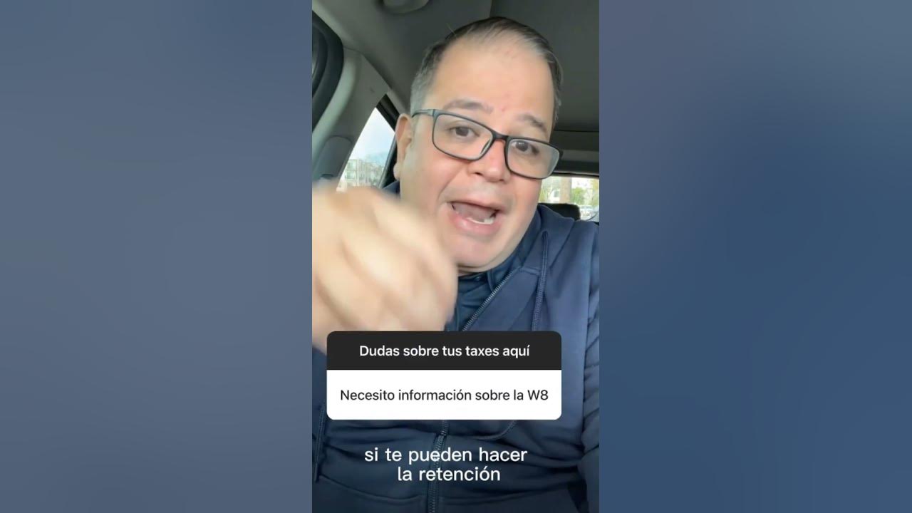Formulario w8 finanzas taxes declaracion impuestos youtube