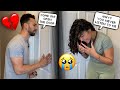 STARTING AN ARGUMENT THEN CRYING WITH THE DOOR LOCKED!! To See His Reaction *Cute Reaction*