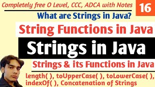 Strings in Java (Hindi) | String Functions in Java | What are Strings in Java | Hello DHIRENDRA