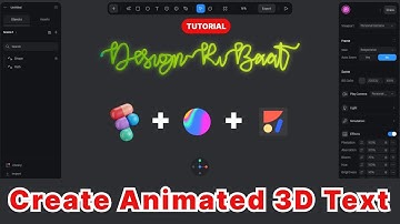 Animated 3D Text In Figma and Spline | Create Custom Font & Path Animation