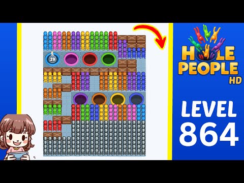 Hole People Level 864 Solution Walkthrough