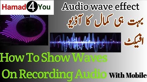 How to make animated audio wave on video and audio wave effect spectrum with Kinemaster pro android
