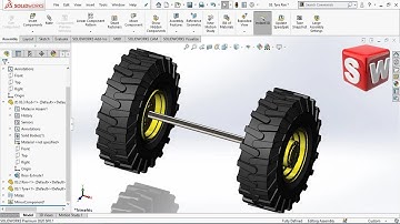 Wheel Loader - Tyre Rim Assembly - Solidworks Tutorial HP