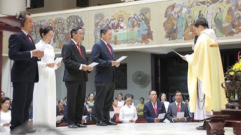 Nghi thức tuyên thệ của Hội đồng Mục vụ nhiệm kỳ 2019 - 2023