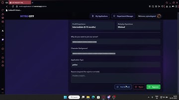 Advance Multi/Job Application System Fivem Discord Integrated With Discord Whitelist , Police , EMS