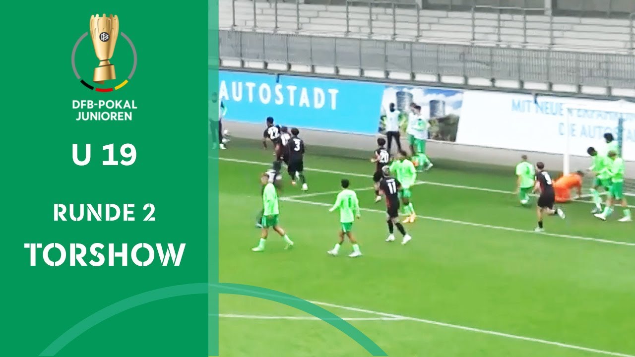Wolfsburg siegt bei packendem Schlagabtausch | Alle Tore DFB-Pokal der Junioren - Runde 2