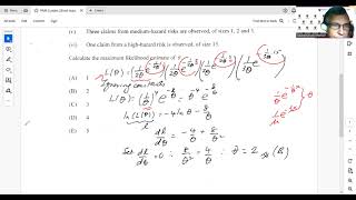 Maximum likelihood estimate (Q4) - FAM S