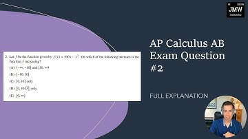 OFFICIAL Calculus AB Practice AP Exam Question #2