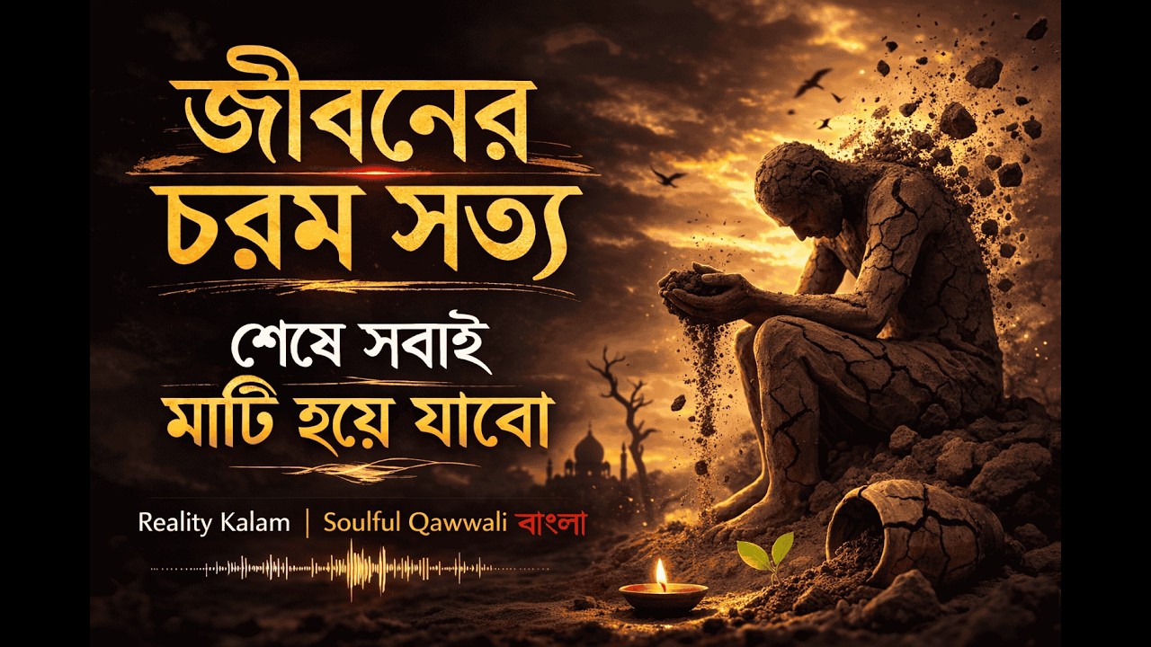 জীবনের চরম সত্য | Sheshe Shobai Mati Hoye Jabo | Reality Kalam | Soulful Qawwali বাংলা