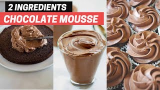 Chocolate Mousse Cake Filling || Chocolate Filling Recipe