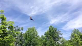 Zip line Elizabeth Howe caverns