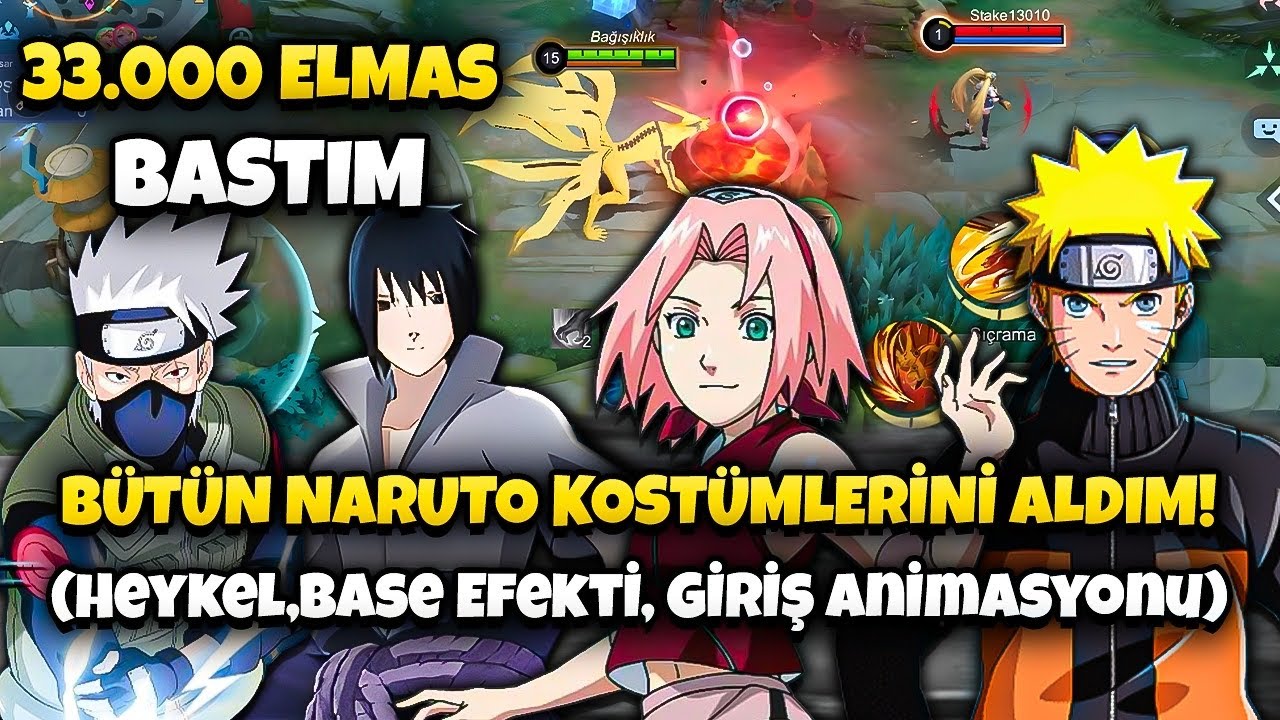 33.000 ELMAS! NARUTO KOSTÜMLERİ VE BÜTÜN EFEKTLERİ,HEYKELLERİ ALDIM! 1.BÖLÜM NARUTO UZUMAKİ - MLBB
