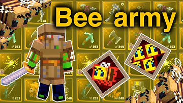 I Got a BEE ARMY Using ENCHANTMENTS  in Minecraft Dungeons!