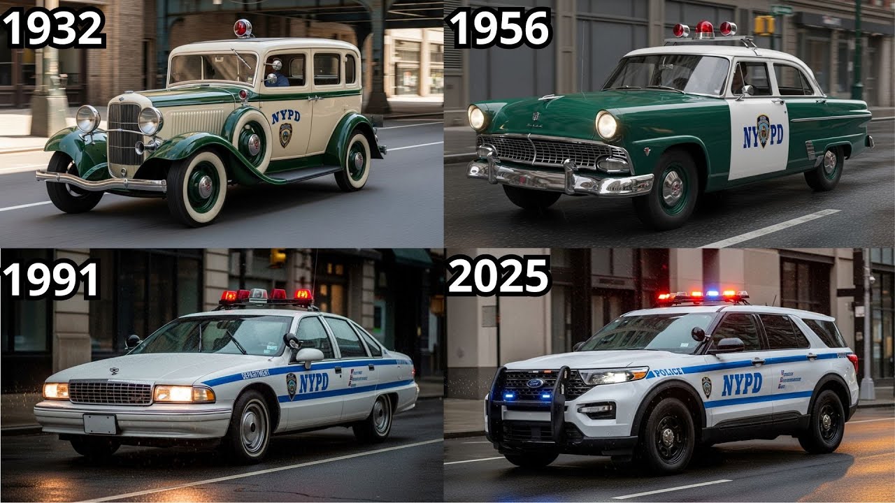 120 Years of New York Police Cars Evolution — from 1905 to 2025 🚓