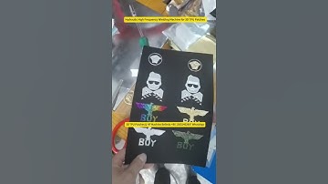 Custom 3D TPU Patches & Hydraulic HF Wield Machine for 3D TPU Patches making#highfrequencymachine