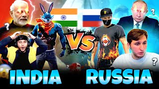 India 🇮🇳 Vs Russia 🇷🇺  Most Intense Match 🥶 Nonstop Live Reaction 😫 Garena - Free Fire 🔥