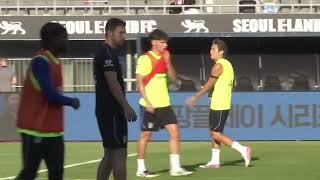 Lee Kang-in trains in front of his home fans as Atletico Madrid prepare for Manchester City in Seoul