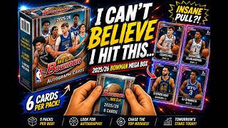 2025 NBA Basketball Bowman Mega BOXES!! PULLED A ROOKIE /25!!! LOOKING FOR SOME HEAT!!!!