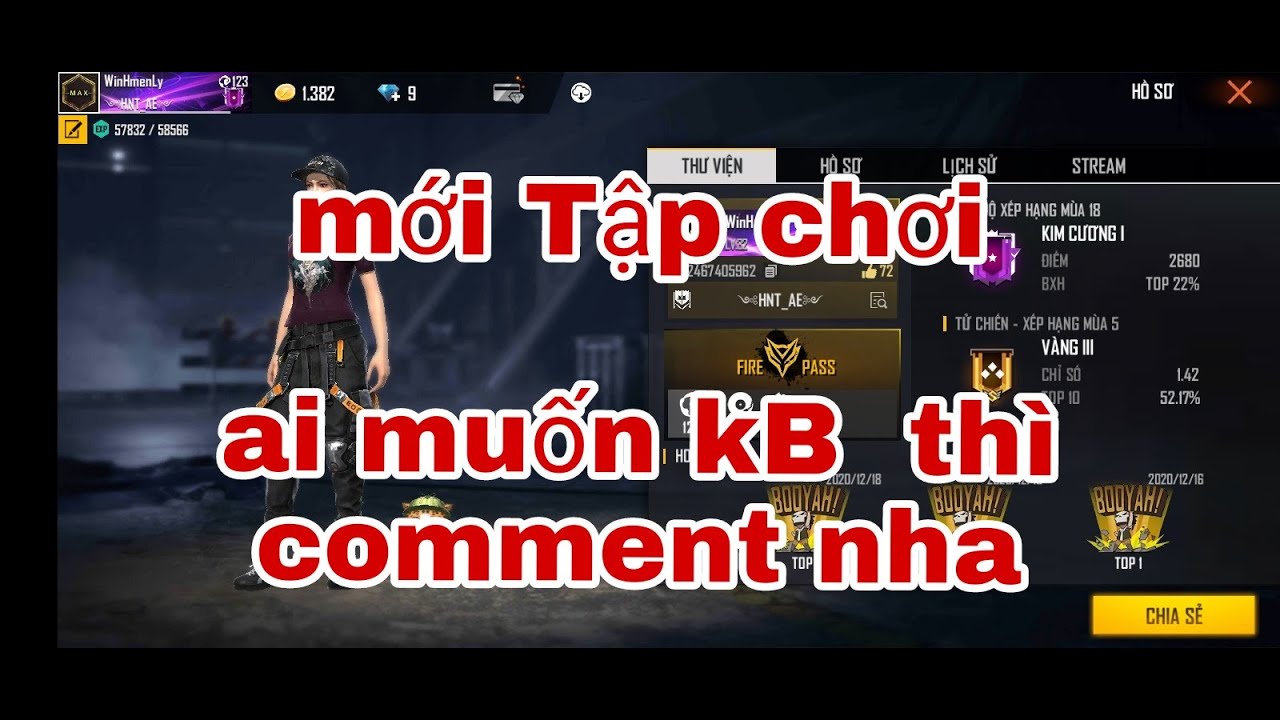 chế độ tữ chiến xếp hạng mới tập chơi ko hay đừng ném đá mình nha - winh men lỳ