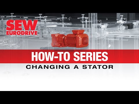 Changing the stator on an SEW-EURODRIVE AC motor