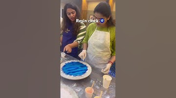Resin clock step by step by Maheshwari’s art junction #acryliccanvas #resinart