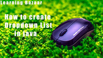 How to Create Simple GUI Drop down List | Java Swing | Learning Bazaar