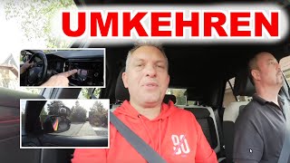 Umkehren in der Fahrprüfung als Grundfahraufgabe (Fahrschule)