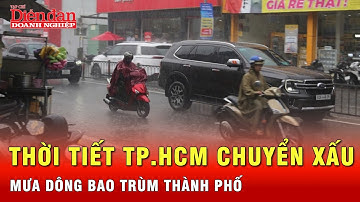 Đầu giờ chiều TP.HCM mưa như trút nước, người đi đường “ướt như chuột lột” | Tin tức 24h