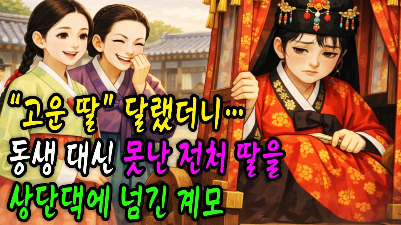 “고운 딸” 달랬더니… 동생 대신 못난 전처 딸을 상단댁에 넘긴 계모/야담 민담 전설 설화 옛날이야기 수면동화 사연