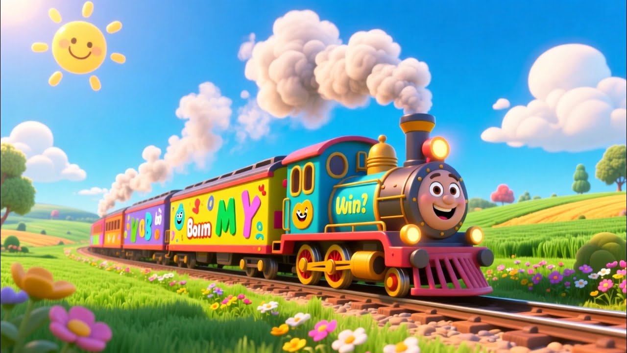 Песенка про неправильные глаголы для детей 🚆 | Изучаем английскую грамматику с помощью «Поезда гл...