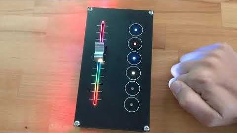 LED Controller with motorised slider