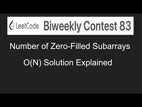 Leetcode Number of Zero-Filled Subarrays - Biweekly Contest 83 - How to solve FAANG Coding Hindi