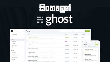 Ghost CMS Full Sinhala Tutorial | WordPress Like Platform