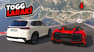 Yerli Araba TOGG vs Şımarık Laraki 4 Farklı Uçma Parkurunda  GTA 5