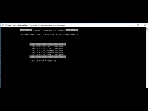 Student Information Management System in C++ | Source Code & Projects