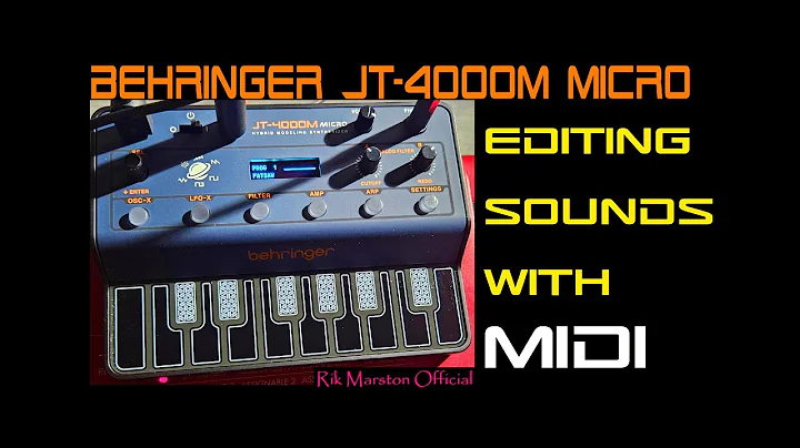 Behringer JT-4000M Micro Editing Sounds with MIDI Roland JP-8000 Synthesizer Rik Marston