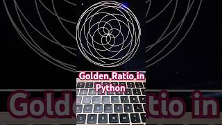 Golden Ratio simulation in Python|| Python Turtle Shorts || #pythonturtlegraphics #python #christmas