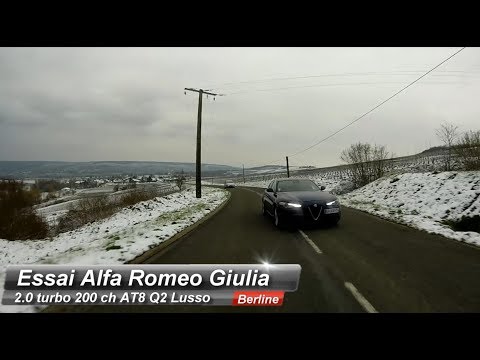 Essai Alfa Romeo Giulia 2.0 turbo 200 ch Lusso : Haute couture chez les berlines premium.