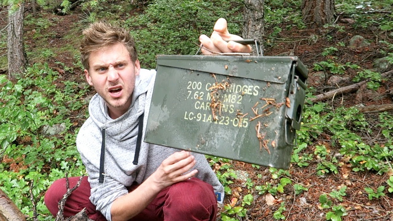 MYSTERIOUS BOX IN THE WOODS! YouTube