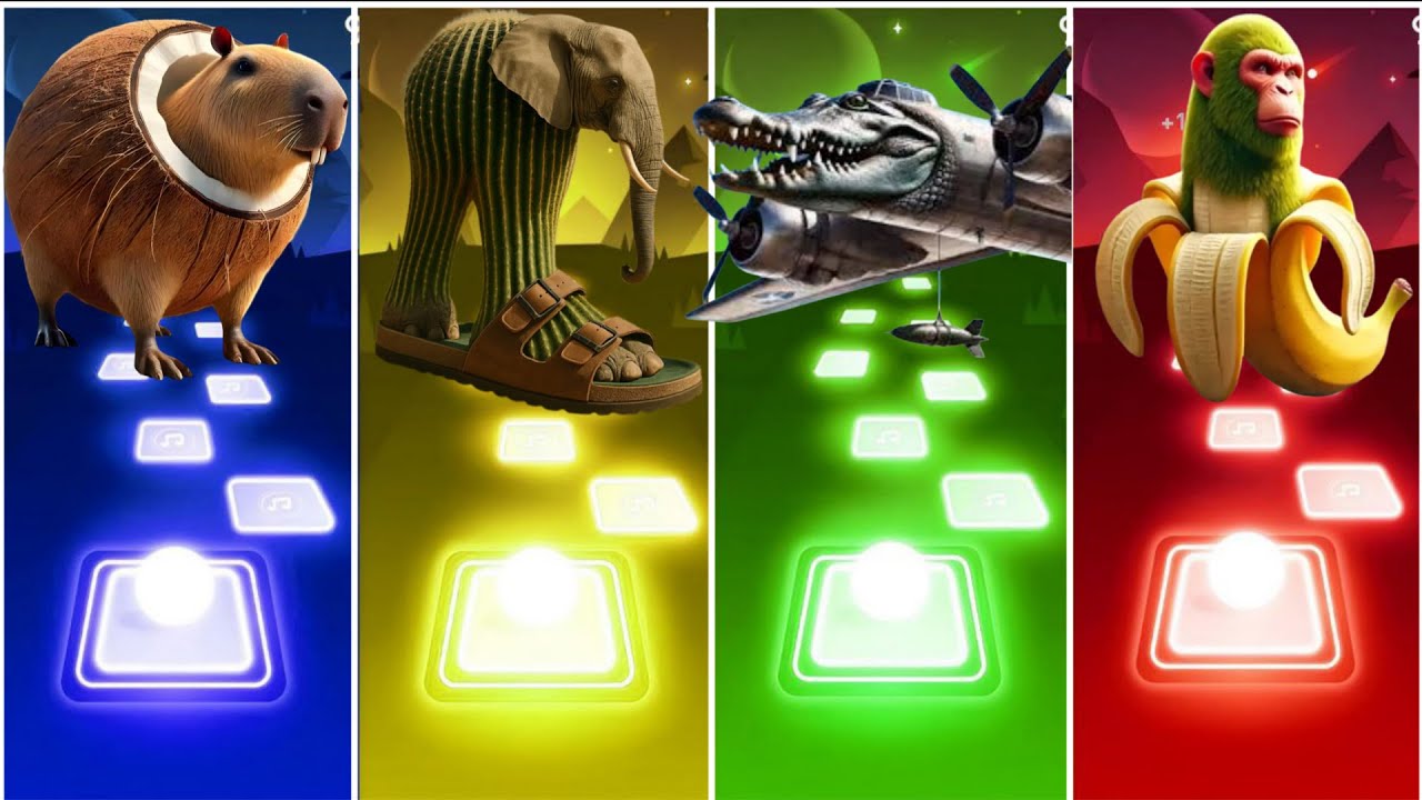 Italian Brainrot 🎶 Tiles Hop EDM Rush