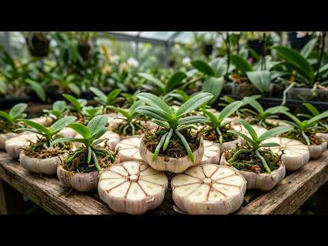 Stop throwing away old orchid roots! Try this method with garlic for a miraculous revival.
