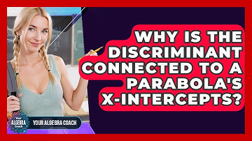 Why Is The Discriminant Connected To A Parabola