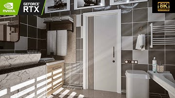 First bathroom project - but in 8k 60 fps! | UE5 RTX Real-Time render