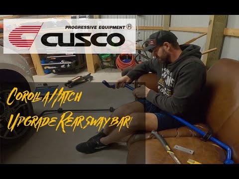 CUSCO Rear Sway Bar: 2019+ E210 Toyota Corolla Hatch | Unboxing/Install Overview