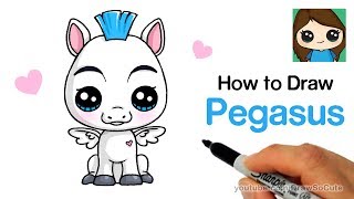 How to Draw Baby Pegasus Easy | Hercules